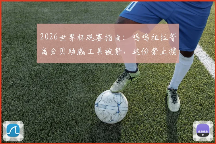 2026世界杯观赛指南:呜呜祖拉等高分贝助威工具被禁,这份禁止携带物品清单请收好